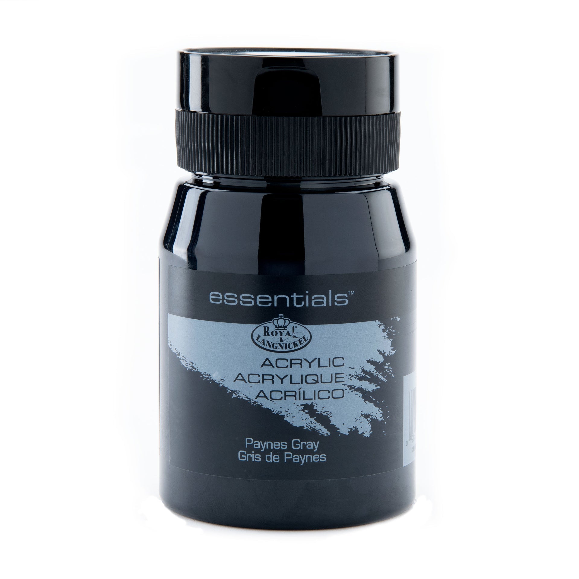 RAA-5142 - Paynes Gray 500 ml Acrylic Paint glam on white
