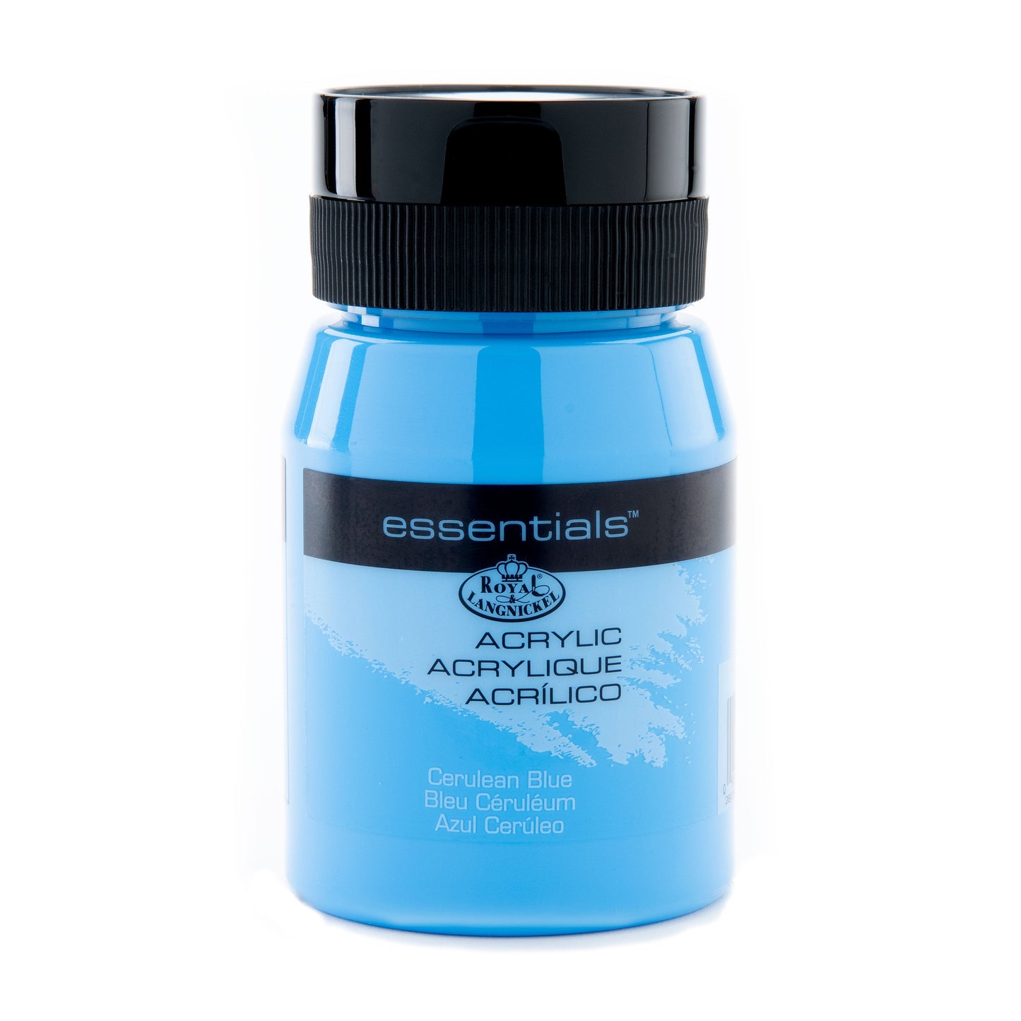 RAA-5143 - Cerulean Blue 500 ml Acrylic Paint glam on white