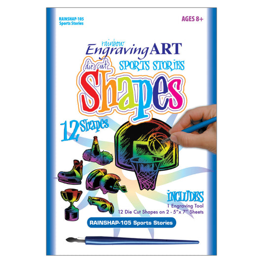 RAINSHAP-105 - Engraving Art™ Sports Stories Shapes