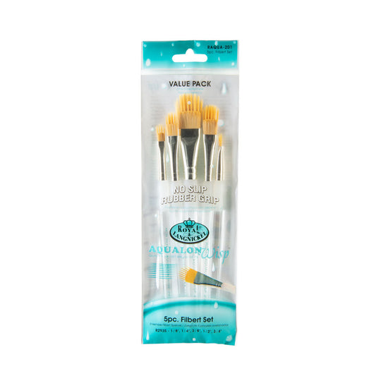 RAQUA-201 | Aqualon Wisp™ 5pc Filbert Brush Set