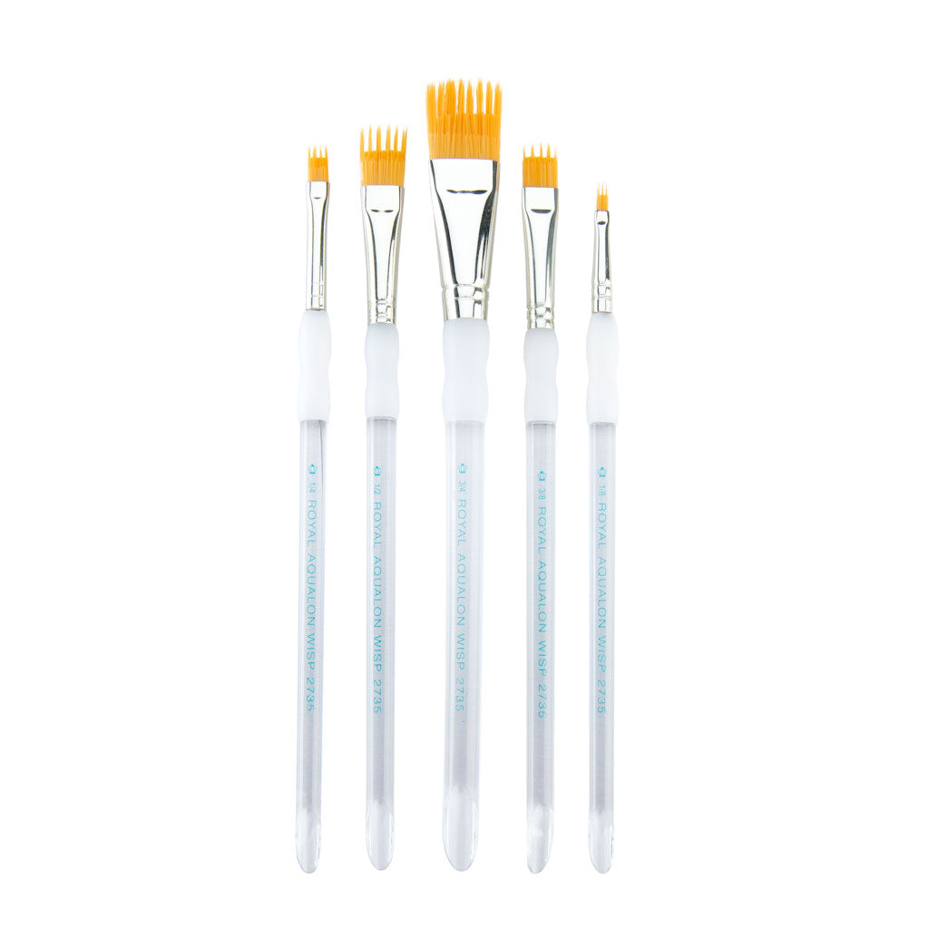 RAQUA-202 - Aqualon Wisp™ 5pc Flat Brush Set