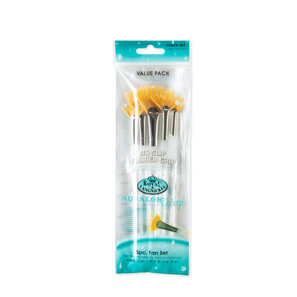 RAQUA-204 | Aqualon Wisp™ 5pc Fan Brush Set