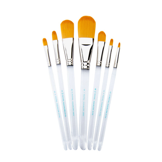 RAQUA-302 - Aqualon™ 7pc Filbert Brush Set brushes