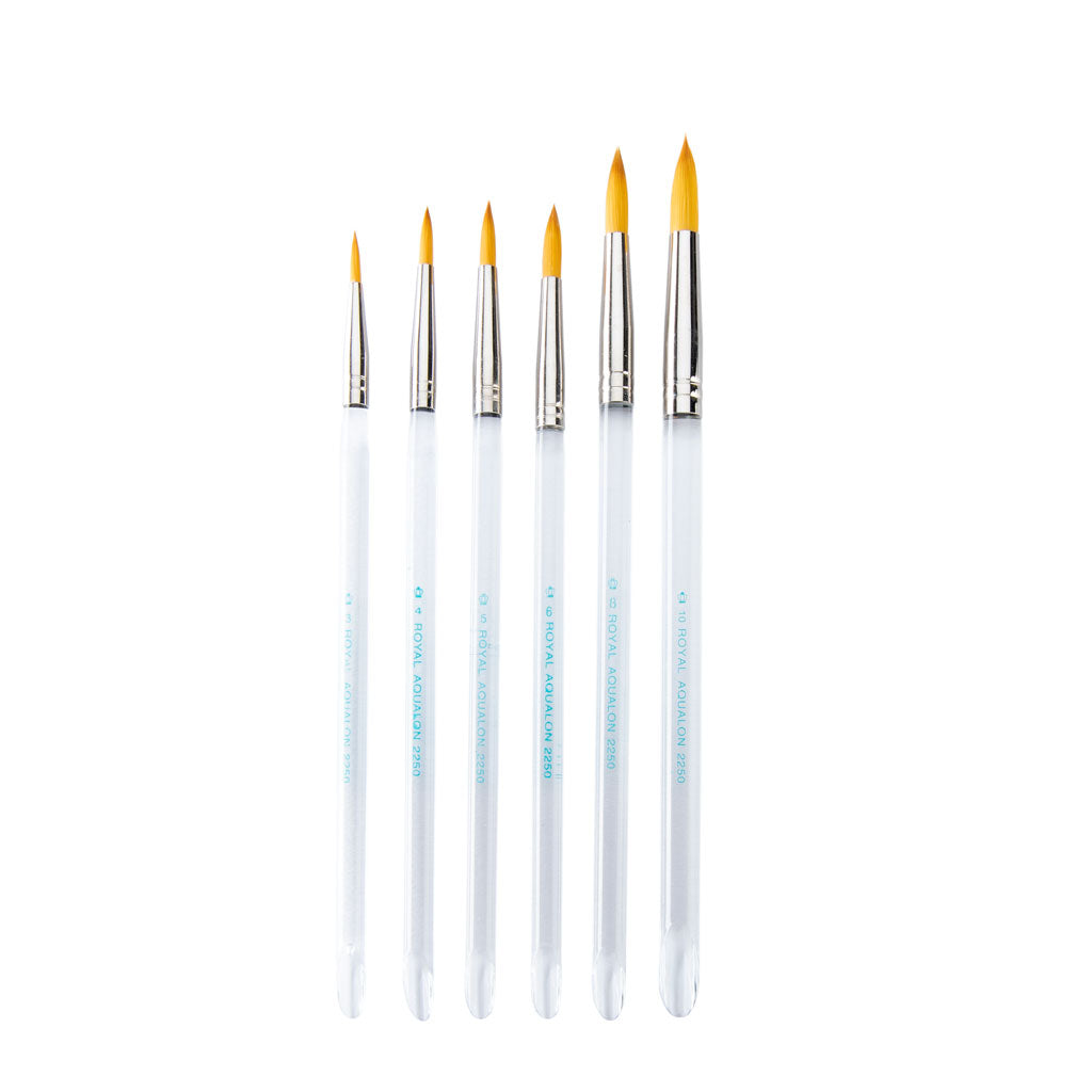 RAQUA-ROUNDS - Aqualon™ 6pc Round Brush Set