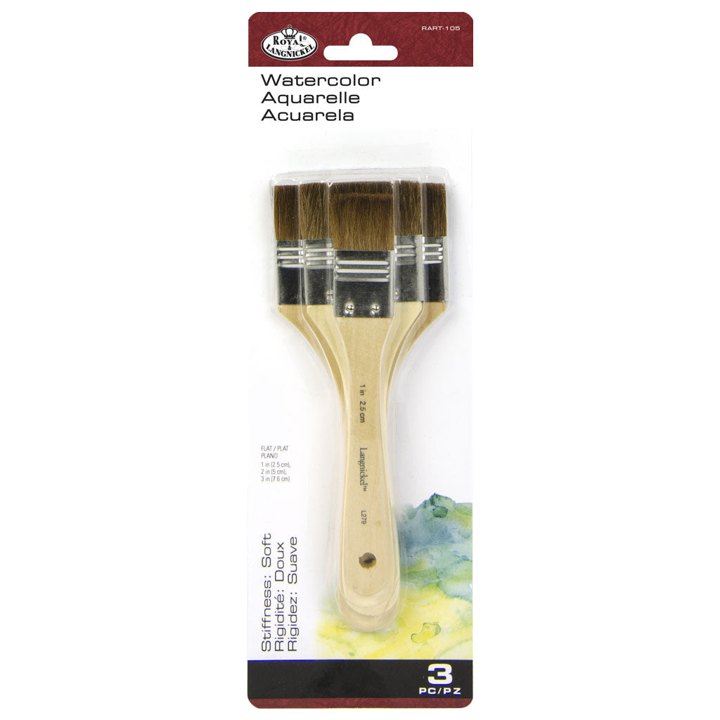 RART-105 - 3pc Large Area Flat Brush Set