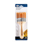 RART-140 | 3pc Golden Taklon Large Area Flat Brush Set