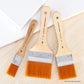 RART-140 | 3pc Golden Taklon Large Area Flat Brush Set