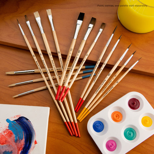 RART-15 - All Media 15pc Artist Brush Set glam