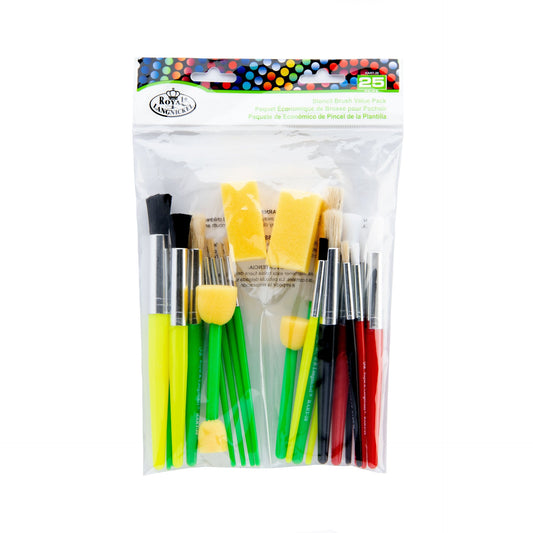 RART-20 - Stencil Brushes - 25pc packaging front