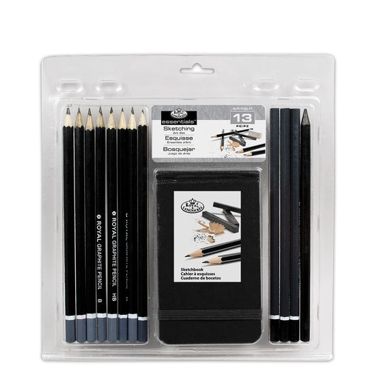 RART-2102 - Essentials™ 13pc Sketching Art Set with Sketchbook