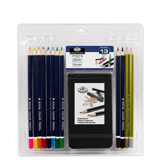 RART-2103 - Essentials™ 13pc Drawing Art Set with Sketchbook