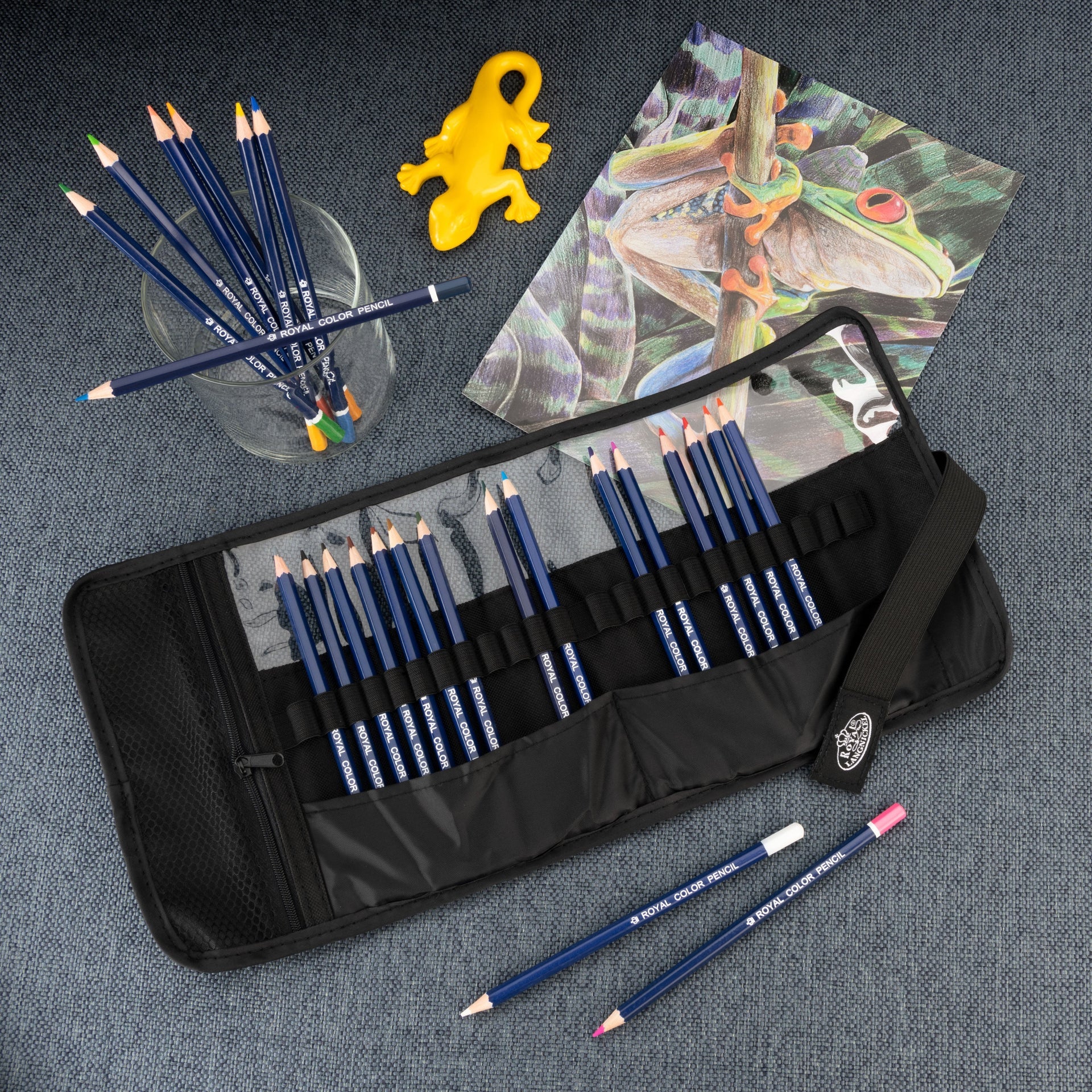 RART-2302 | Essentials™ 25pc Drawing Pencil Set with Case – Royal