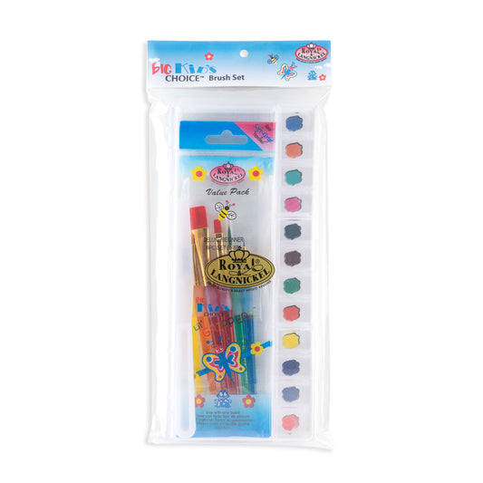 BK635 - Big Kid's Choice™ Brush Set with Palette packaging front