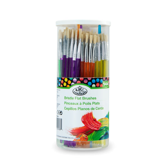 RCAN-4 - Bristle Flat Brushes - 144pc packaging front