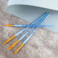 RCC 202 - Crafter's Choice™ 4pc Golden Taklon Shader Brush Set glam 1