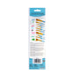 RCC 213 - Crafter's Choice™ 4pc Golden Taklon Filbert Brush Set packaging back