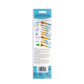 RCC 213 - Crafter's Choice™ 4pc Golden Taklon Filbert Brush Set packaging back