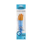 RCC 213 - Crafter's Choice™ 4pc Golden Taklon Filbert Brush Set packaging front