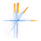 RCC 213 - Crafter's Choice™ 4pc Golden Taklon Filbert Brush Set glam 2