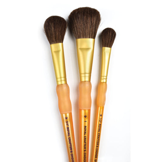 RCC 231 - Crafter's Choice™ 3pc Synthetic Camel Hair Mop Brush Set