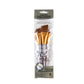 RCC 240 - Crafter's Choice™ 3pc Brown Taklon Angular Brush Set packaging front