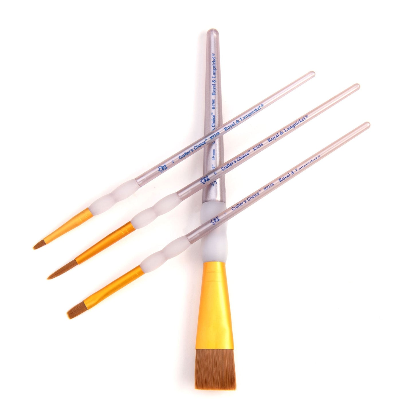 RCC 246 - Crafter's Choice™ 4pc Brown Taklon Variety Brush Set