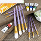 RCC 307 - Crafter's Choice™ 9pc White Taklon Variety Brush Set glam 2