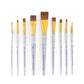 RCC 310 - Crafter's Choice™ 9pc Brown Taklon Variety Brush Set