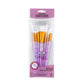 RCC 407 - Crafter's Choice™ 7pc White Taklon Variety Brush Set packaging front