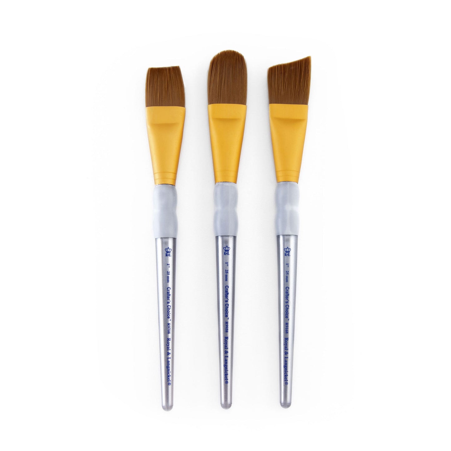 RCC 414 - Crafter's Choice™ 3pc Brown Taklon Large Brush Set