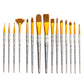 RCC 602 - Crafter's Choice™ 15pc Brown Taklon Variety Brush Set