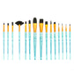 RCC 603 - Crafter's Choice™ 15pc Black Taklon Variety Brush Set