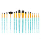 RCC 603 - Crafter's Choice™ 15pc Black Taklon Variety Brush Set