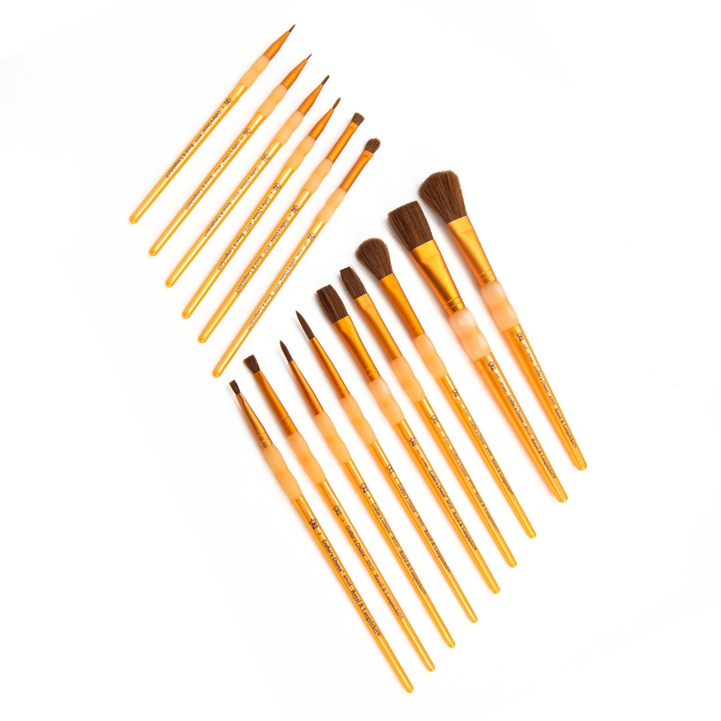 RCC 605 - Crafter's Choice™ 15pc Natural Hair Variety Brush Set glam 2