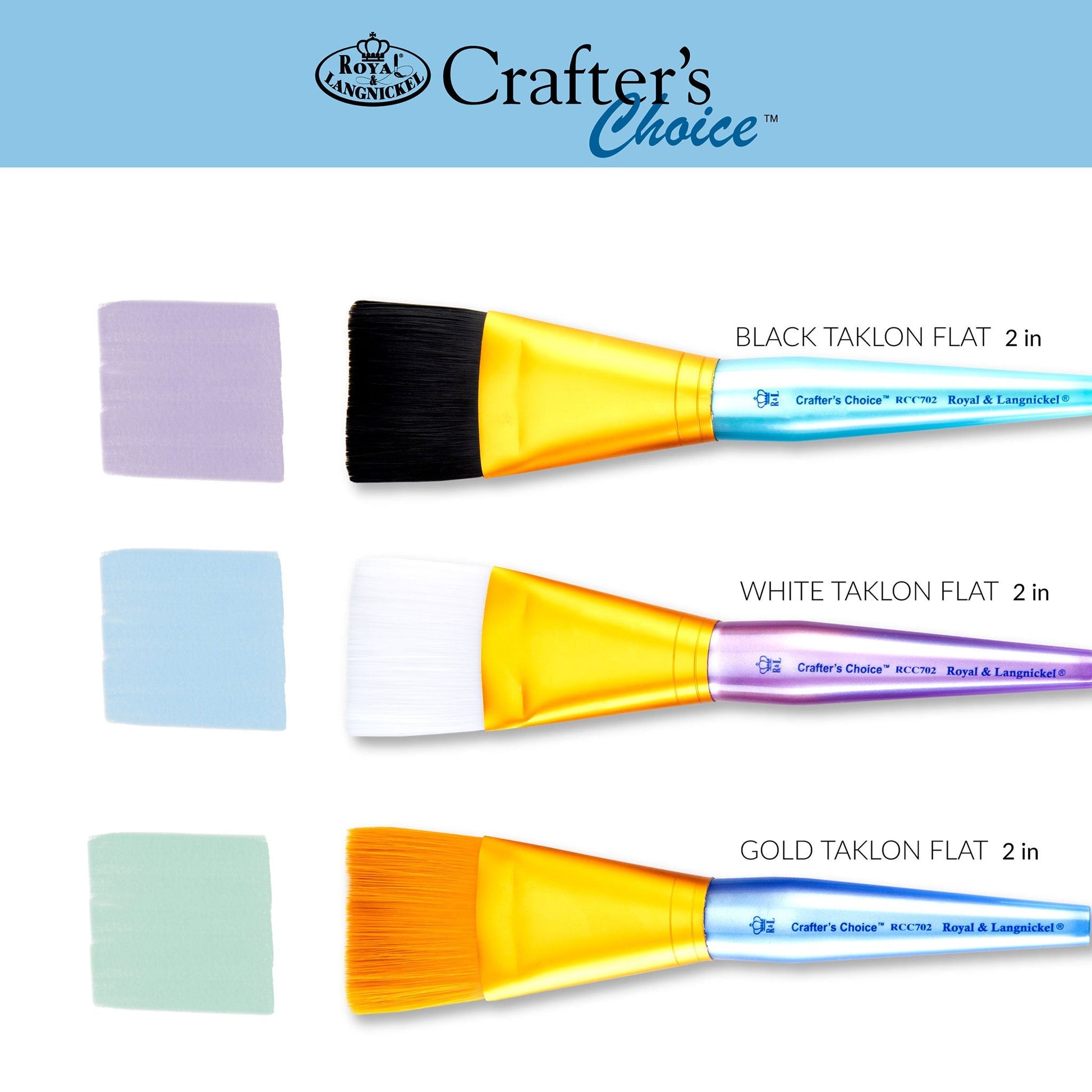 RCC 702 - Crafter's Choice™ 3pc Variety Jumbo Brush Set infographic 2