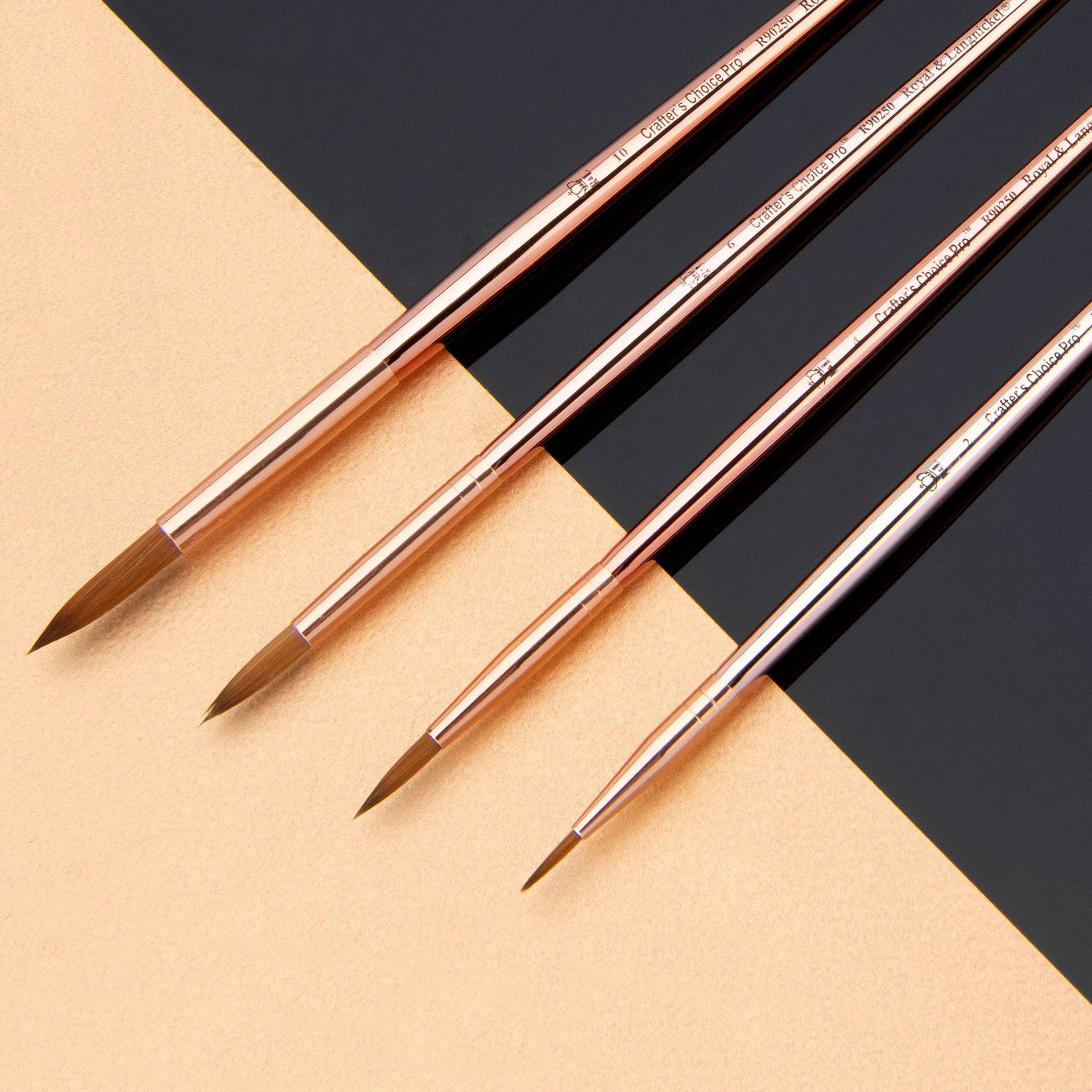RCC PRO110-ZP | Crafter's Choice™ Pro 4pc Synthetic Sable Round