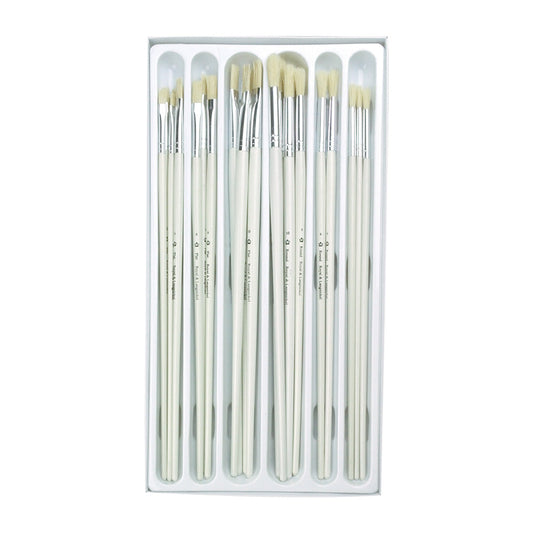 RCVP-106 | Classroom 24pc Bristle Hair Long Handle Brush Set