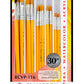 RCVP-116 | Gold Taklon Standard Handle 30pc Flat Brush Value Set