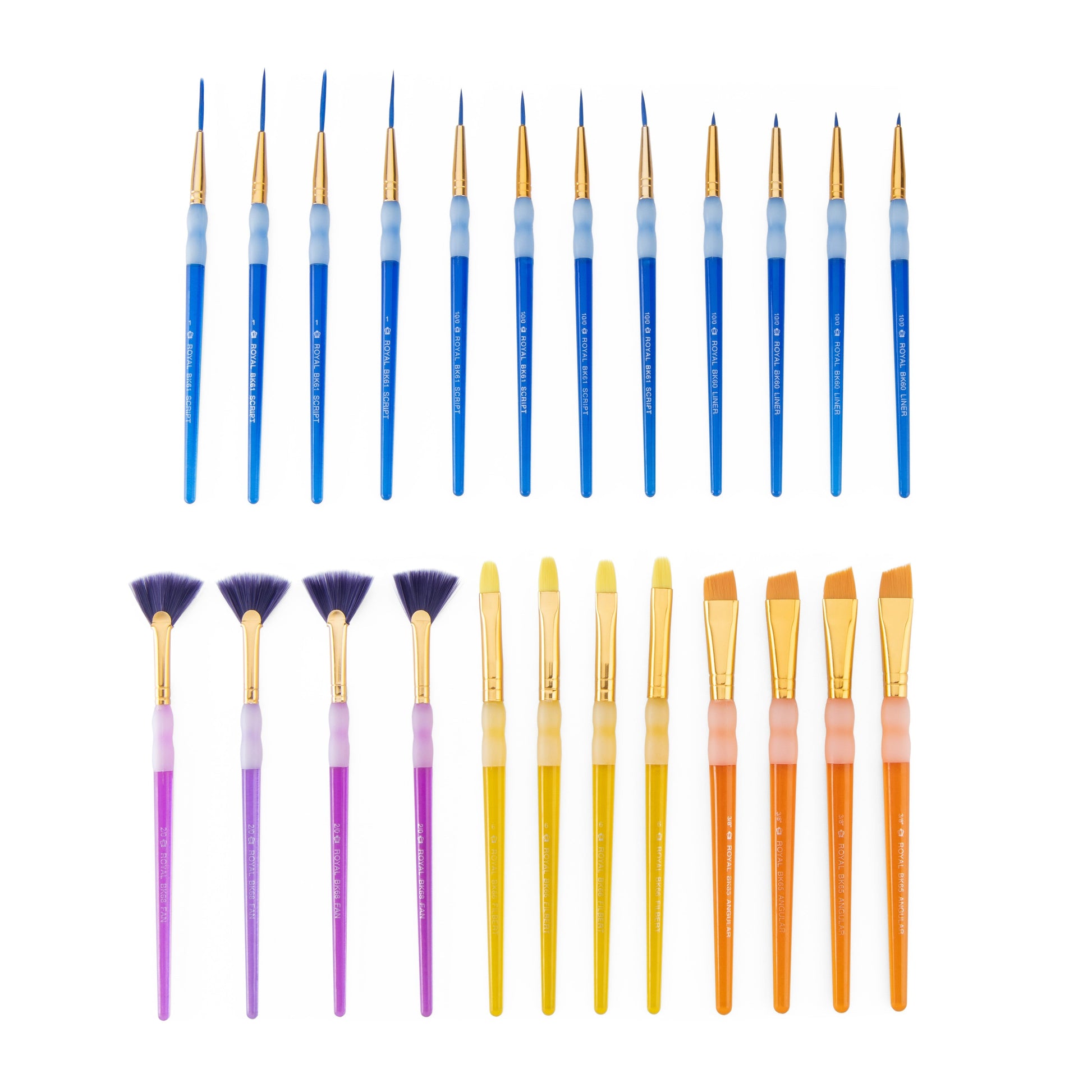 RCVP-BK204 - Big Kid's Choice™ 24pc Acrylic & Watercolor Specialty Brush Set