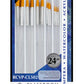 RCVP-CL502 | Clear Choice 24pc Golden Taklon Round Brush Set