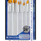 RCVP-CL503 | Clear Choice 24pc Golden Taklon Combo Brush Set