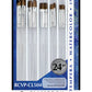 RCVP-CL504 | Clear Choice 24pc Natural Hair Flat Brush Set