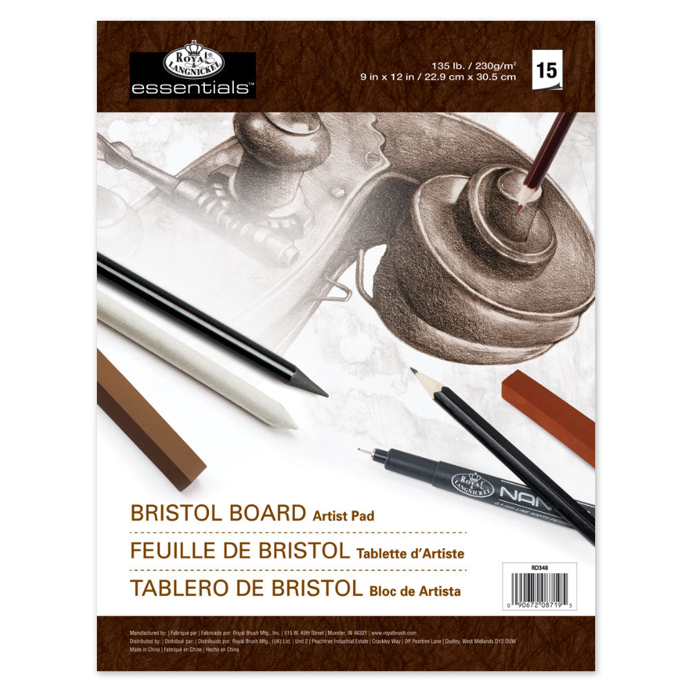 RD348 - 9" x 12" Bristol Board Artist Pad