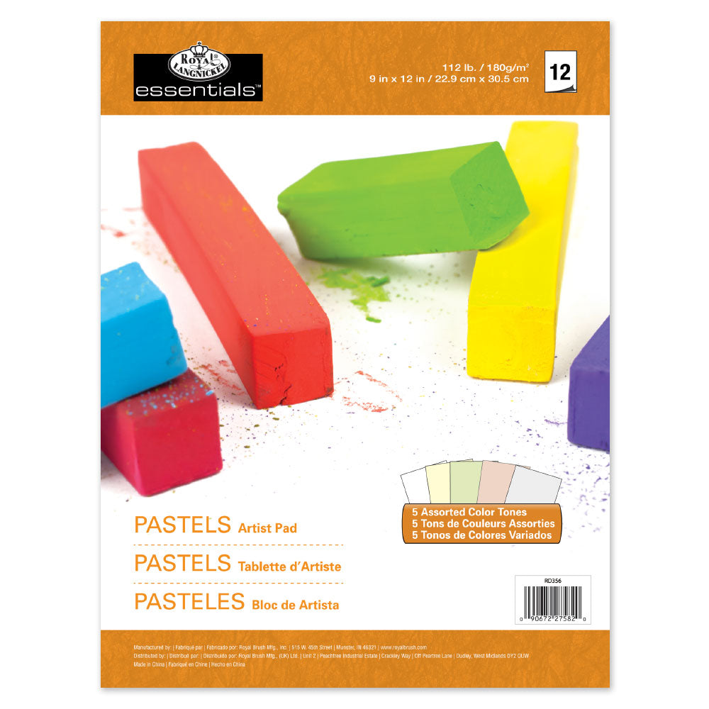 RD356 - 9" x 12" Pastels 5-Color Artist Pad