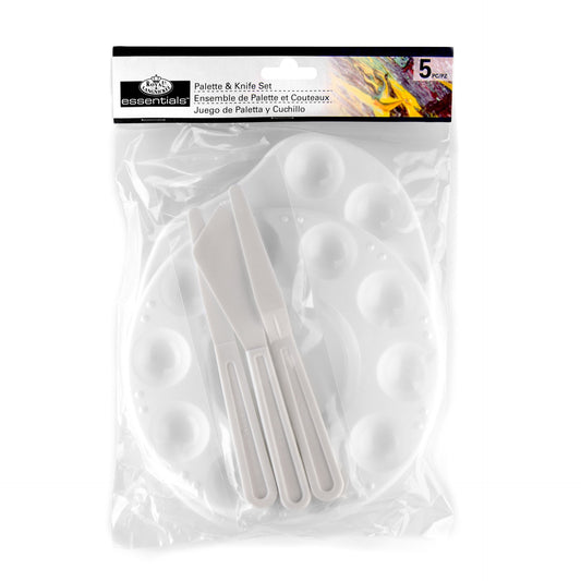 RD45 - Essentials™ 5pc Paint Palette & Knife Set packaging front