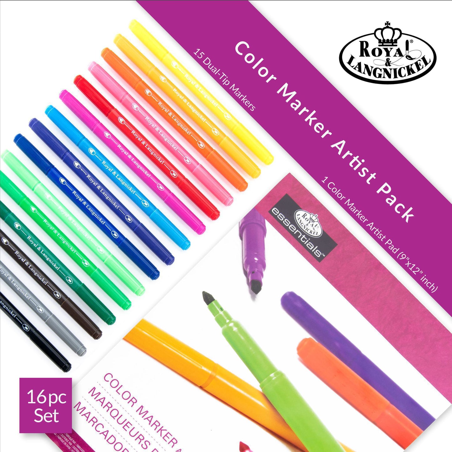 RD561 - Color Marker Artist Pack - 16pc infographic 2