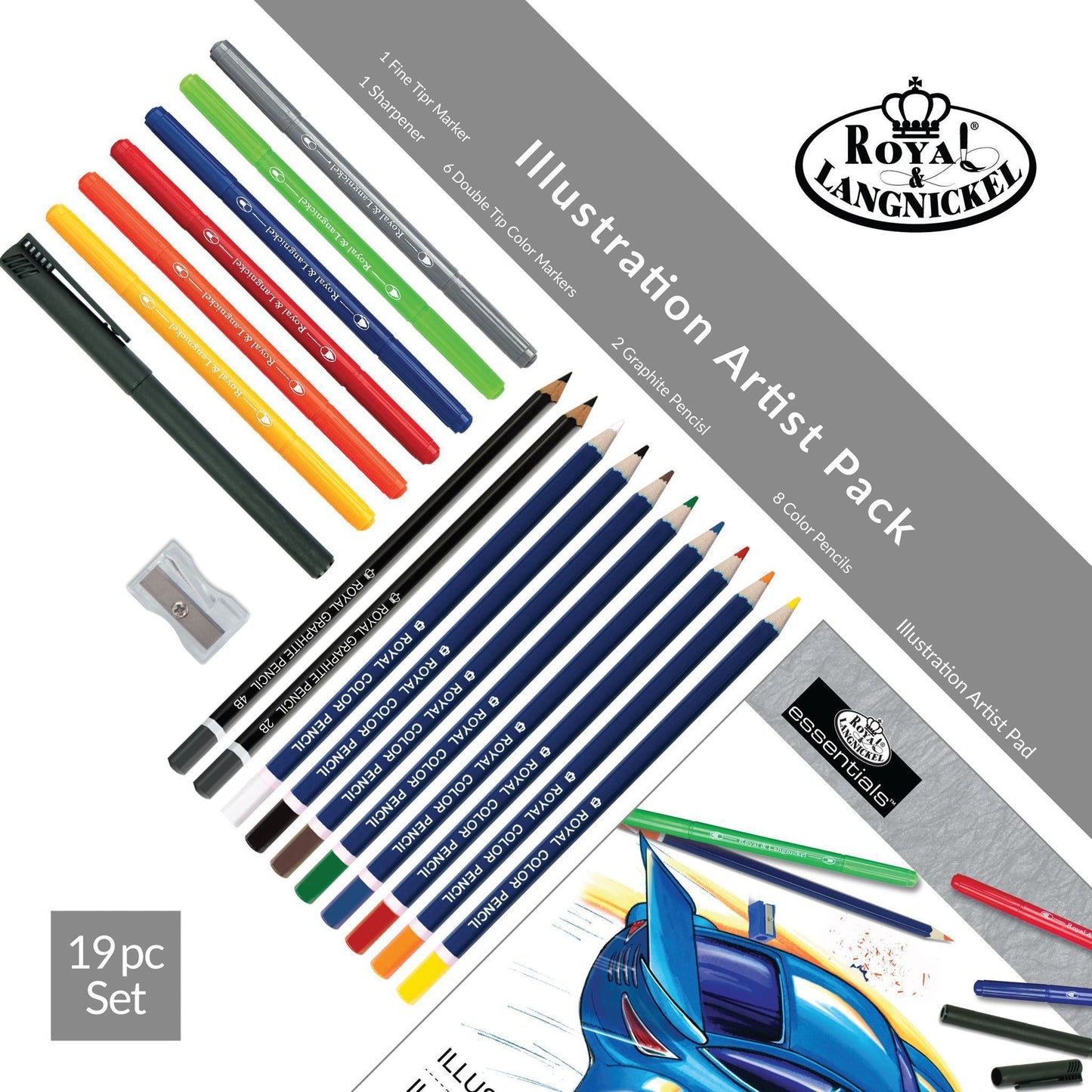 RD562 - Illustration Art Artist Pack - 16pc infographic 1