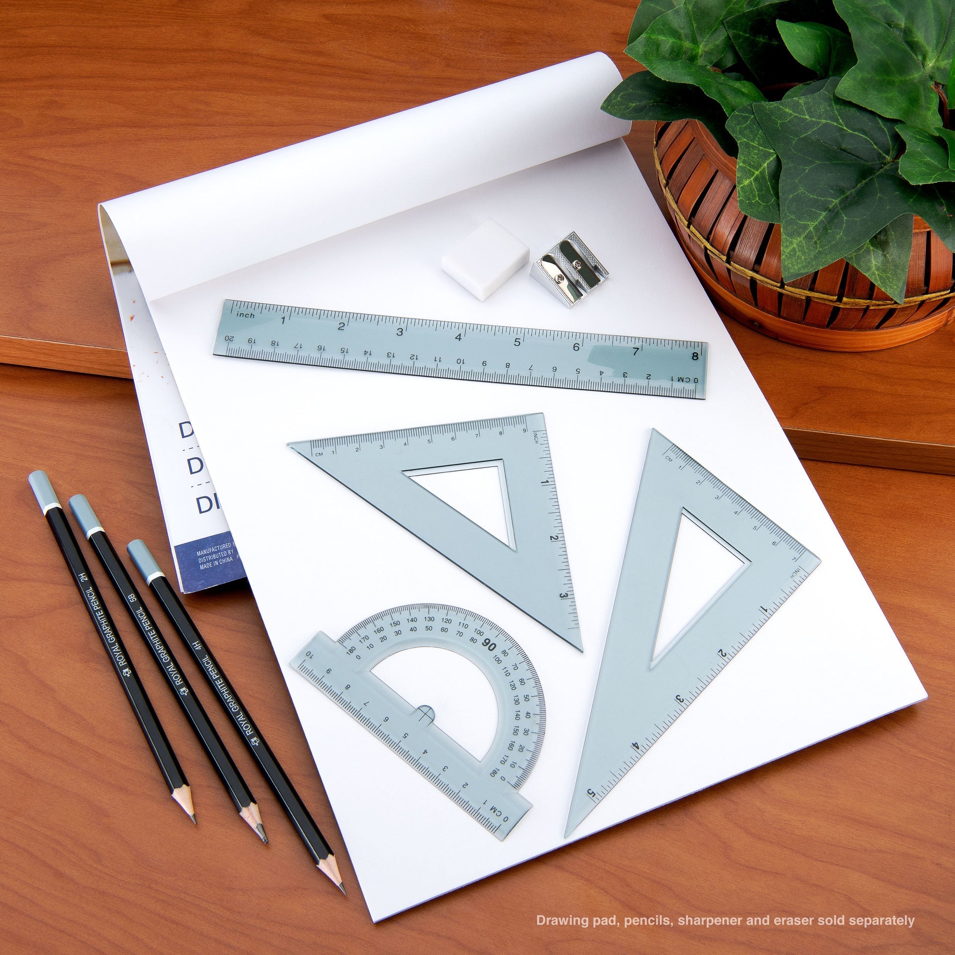 RD79 | Essentials™ 4pc Geometry Measuring Set – Royal & Langnickel