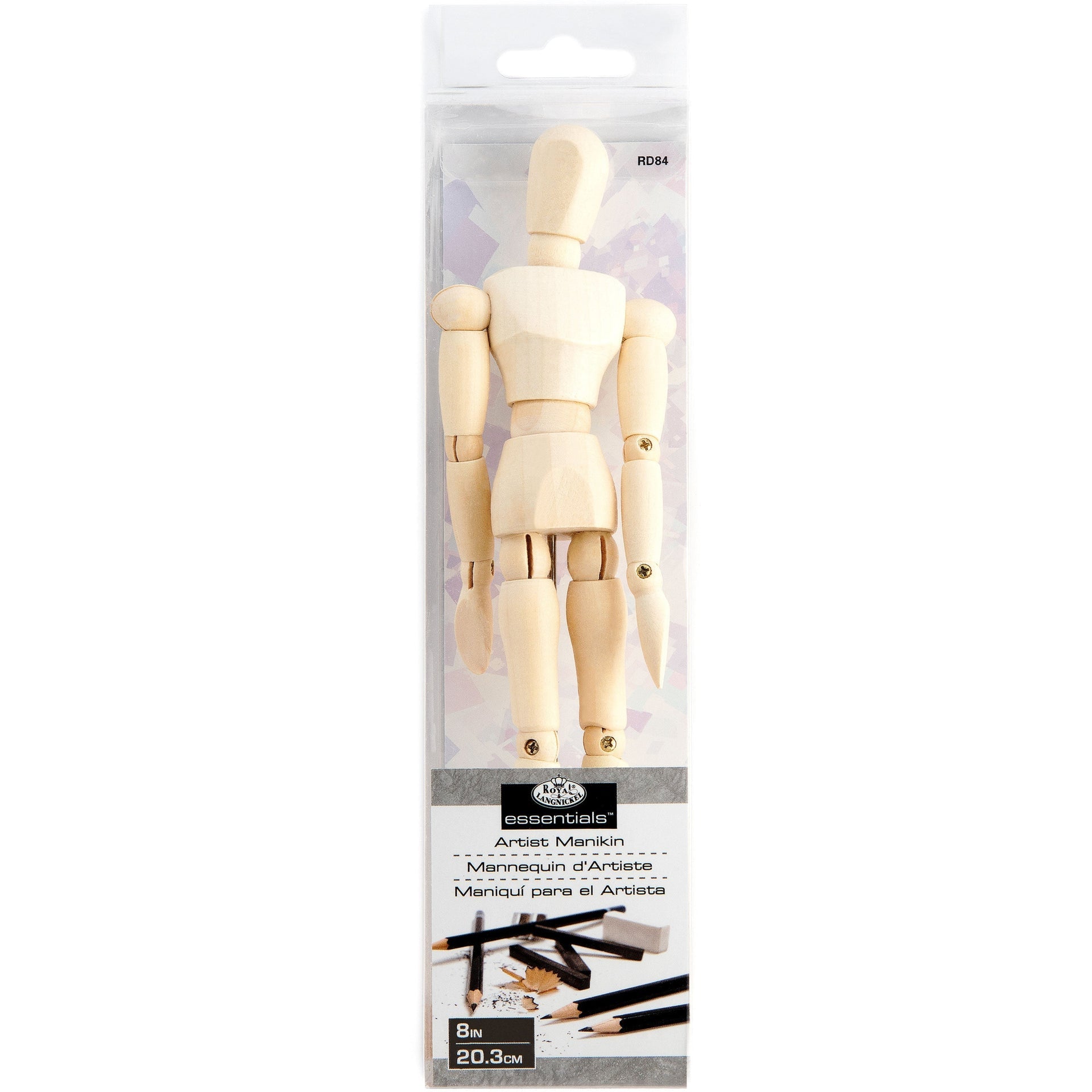 RD84 - 8" Wooden Manikin package front