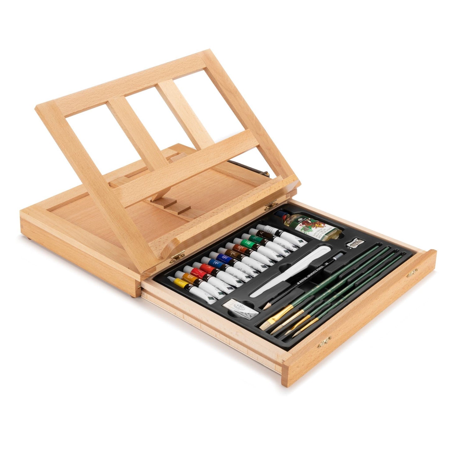 REA4903 - Essentials™ 28pc Oil Painting Travel Easel Art Set glam 5